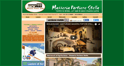 Desktop Screenshot of masseriaportierestella.it