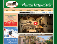 Tablet Screenshot of masseriaportierestella.it